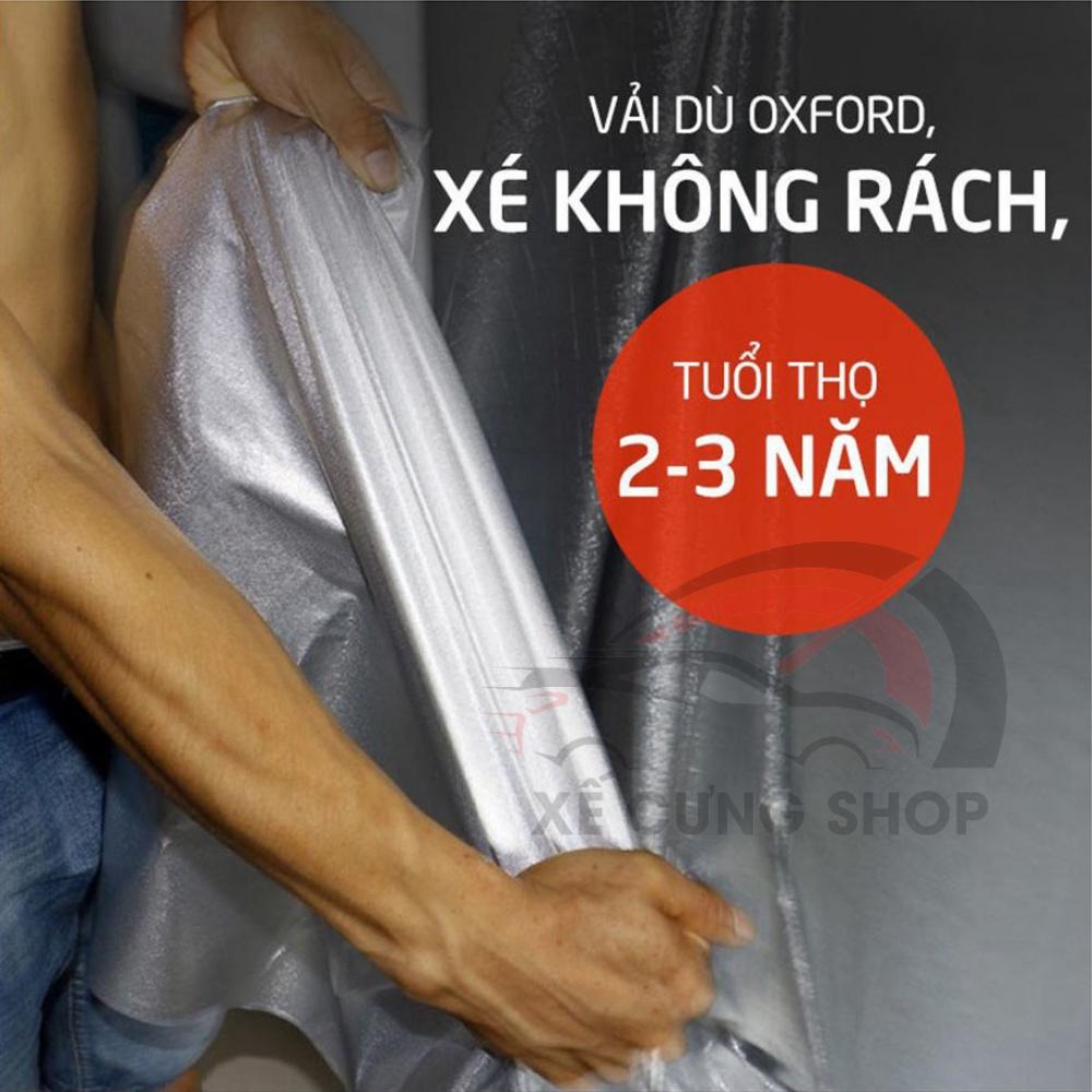 Bạt Phủ xe Ô Tô, Bạt phủ xe hơi - áo trùm che phủ xe hơi vải dù oxford cao cấp bạt có nỉ chống xước sơn 4 chỗ đến 7 chỗ