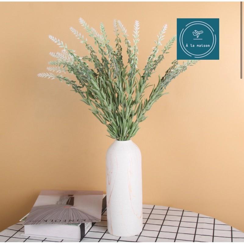 Cụm hoa Lavender nhân tạo 43cm trang trí không gian sang trọng, hoa thiết kế, hoa cô dâu