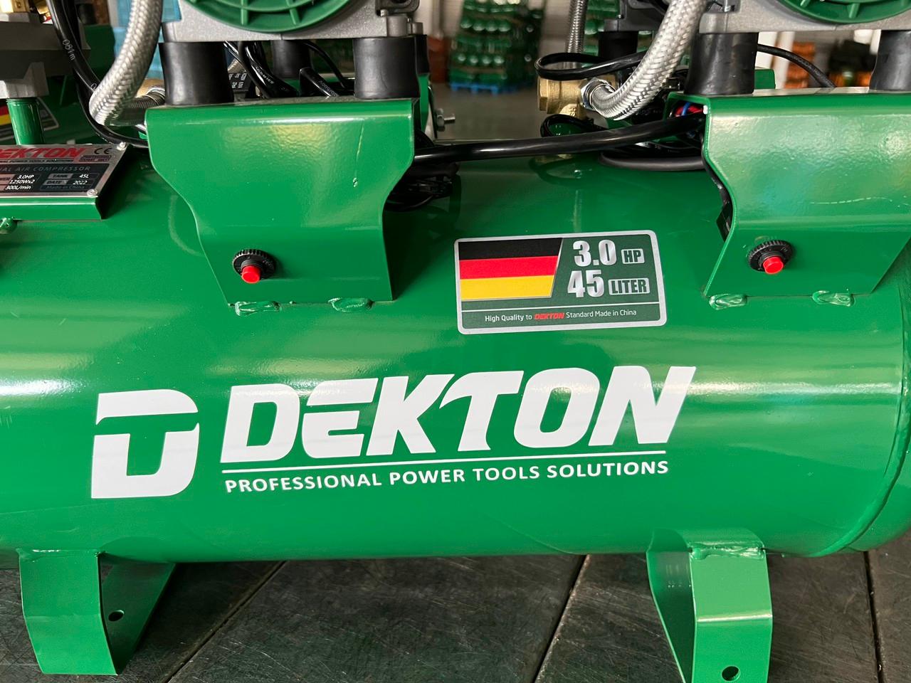 MÁY NÉN KHÍ KHÔNG DẦU 1250Wx2, 3,0HP 45L DEKTON DK-AC2945PLUS - HÀNG CHÍNH HÃNG