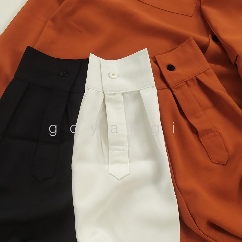 Áo sơ mi nam vải đũi 2 pocket dáng rộng phong cách Hàn Quốc