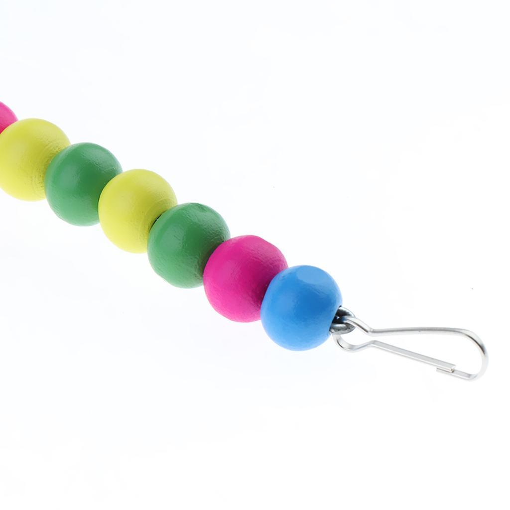 Wooden Bird Swings Budgie Swing Toys Hammock for Parakeets Budgie Bird