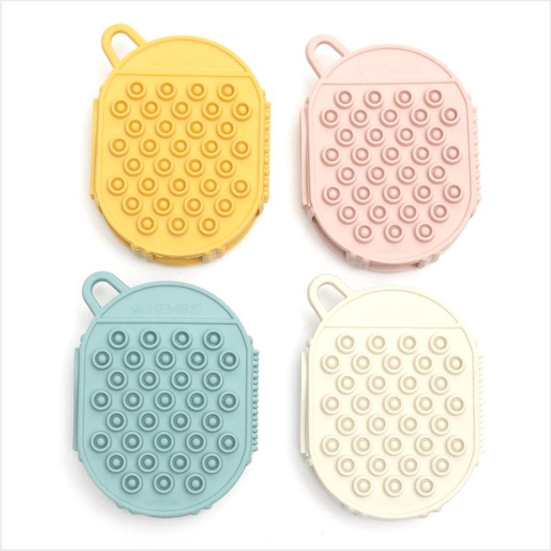 Soft Rubber Bath Towel Gloves Rubbing Mud Decontamination Bath Brush Bathroom Bathing Back Massage Brush Household Bath Gloves