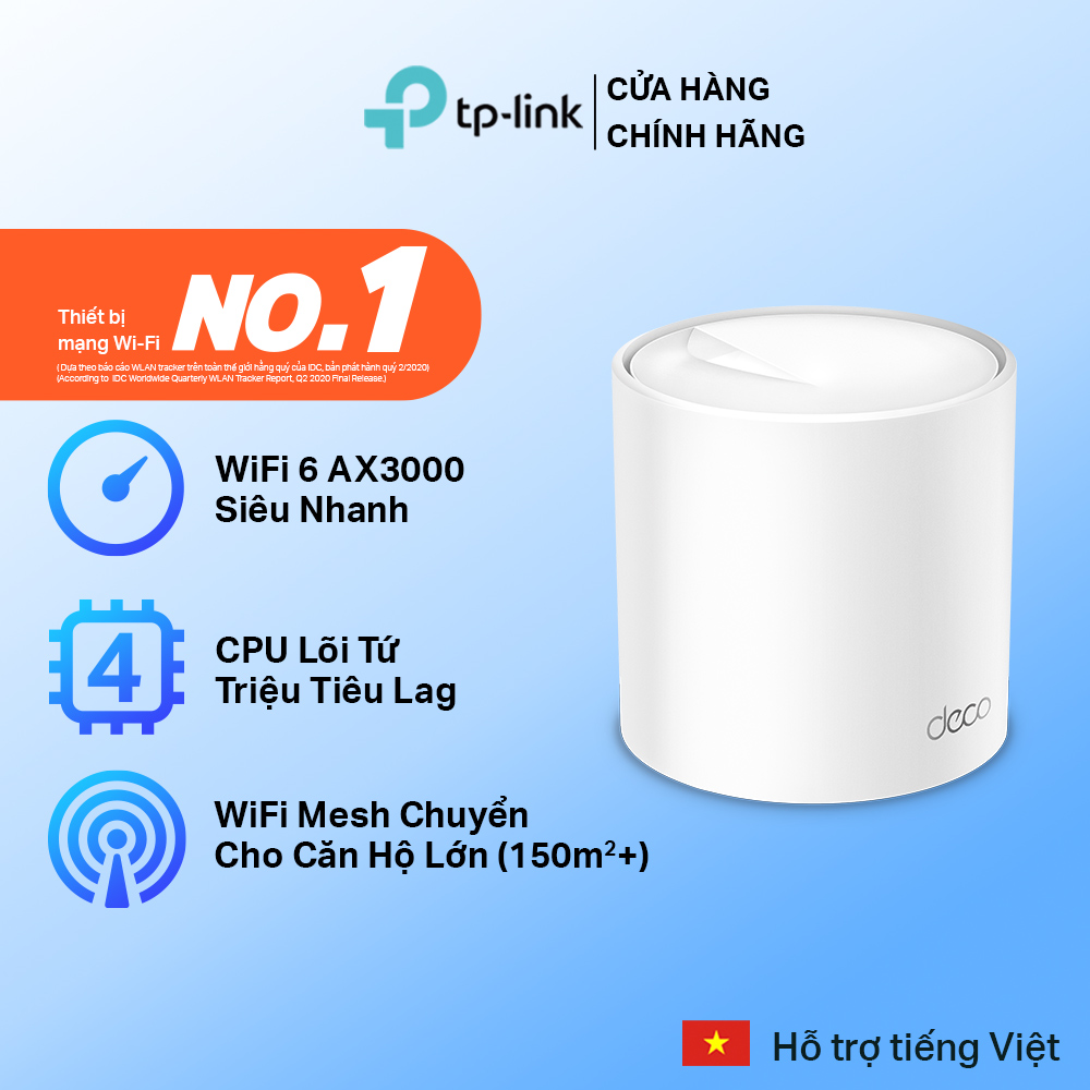 Bộ Phát Wifi Mesh TP-Link Deco X20 AX1800 MU-MIMO - Hàng Chính Hãng
