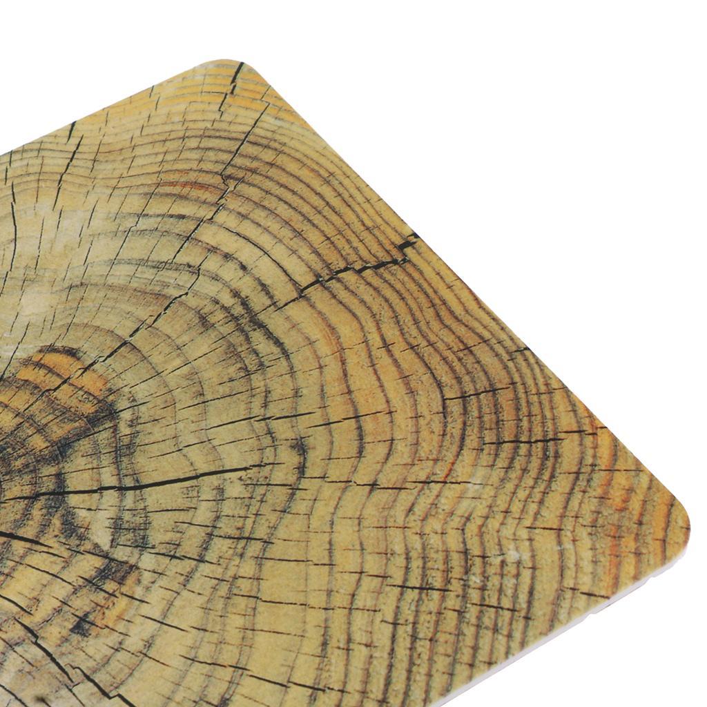 Plastic Hard Cover Case Protector Shell Wood Grain Shape for Macbook Air 13"