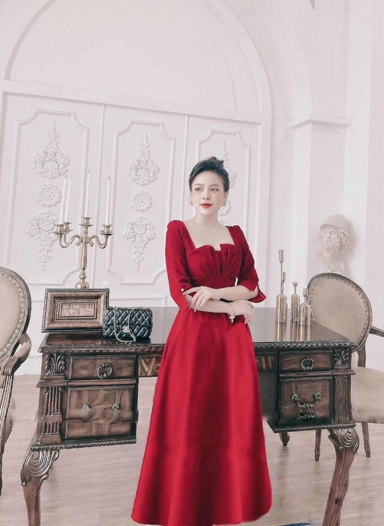 ĐẦM XÒE TAY LỠ XẾP LI NGỰC 11384