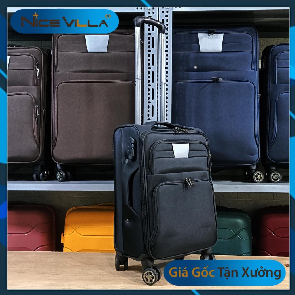 Vali Vải Cao Cấp NiceVilla Có Các Size 20 inch &amp; 28 inch - Xanh navy, Xanh navy