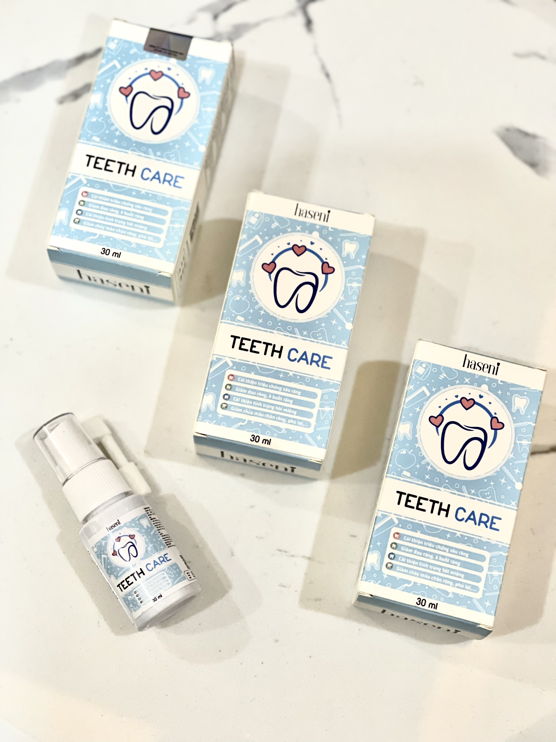 Xịt Chống Sâu Răng Cho Bé, Xịt Thơm Miệng Cho Bé Teeth Care Haseni 30ml