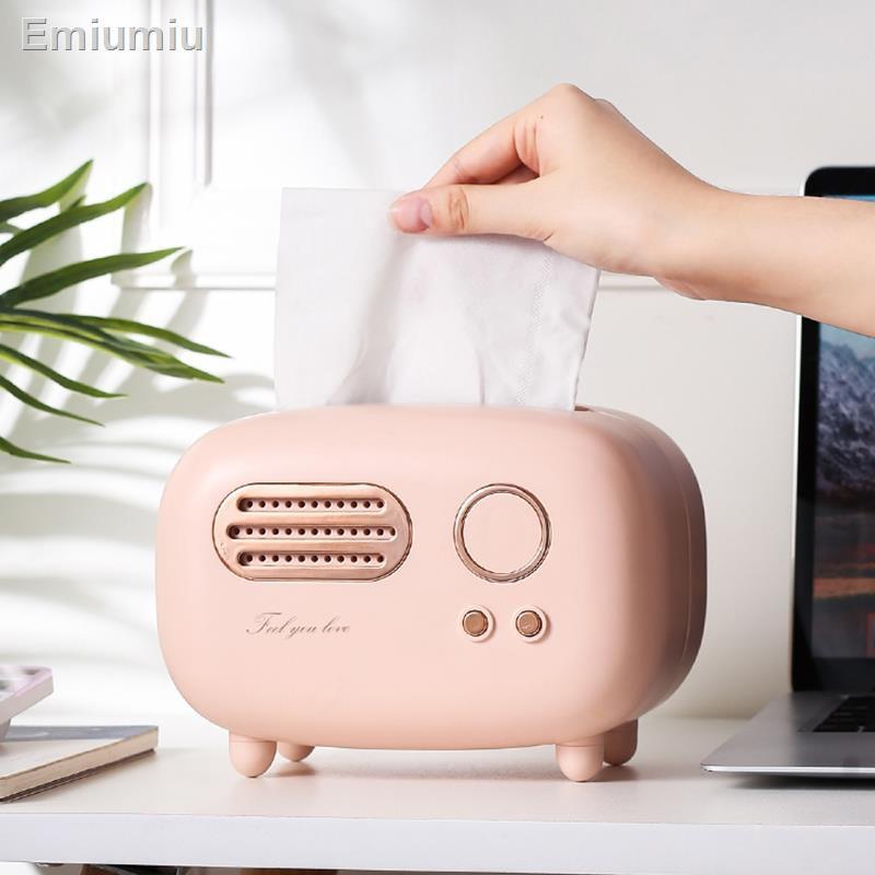 ﹉✽Khay đựng khăn ăn điều khiển từ xa bàn cà phê hộp đựng đồ hộp ngăn kéo dễ thương Hộp khăn giấy sáng tạo phòng khách n