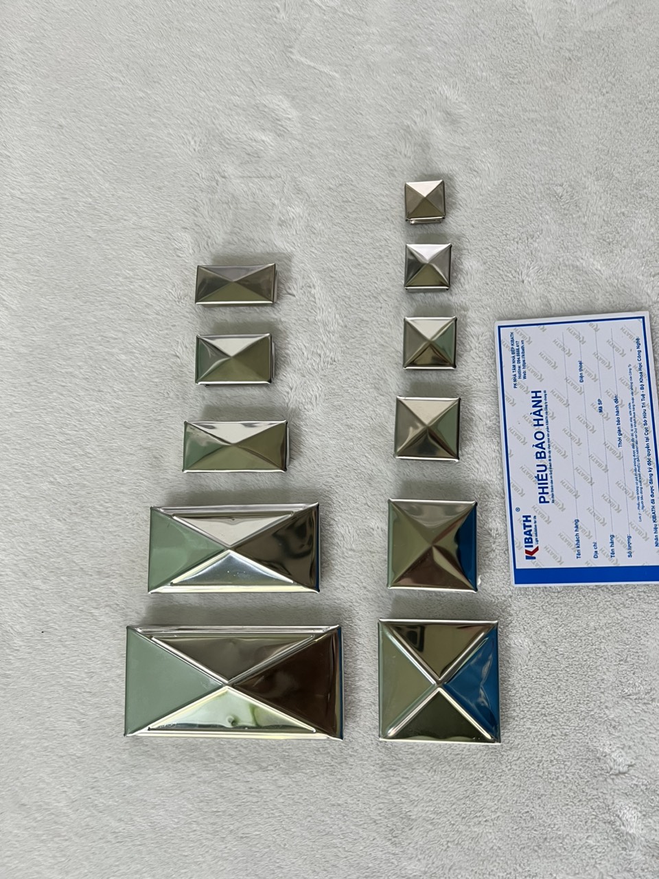Nắp Chụp vuông Inox 304 dùng cho nhiều loại ống KB-937