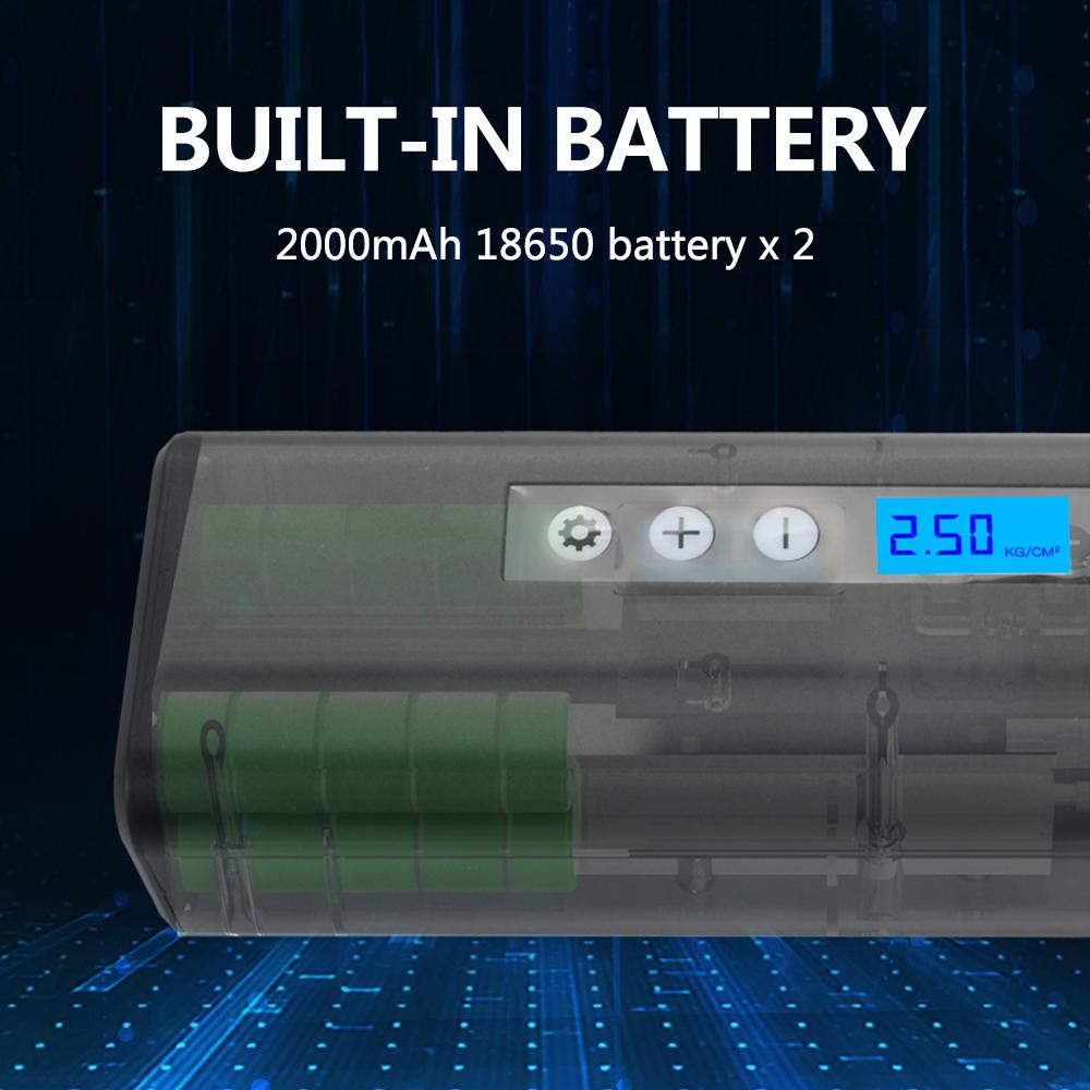 Máy bơm hơi này không dây di động mini cho xe hơi, xe máy ,xe đạp, đèn nền hiển thị kỹ thuật số