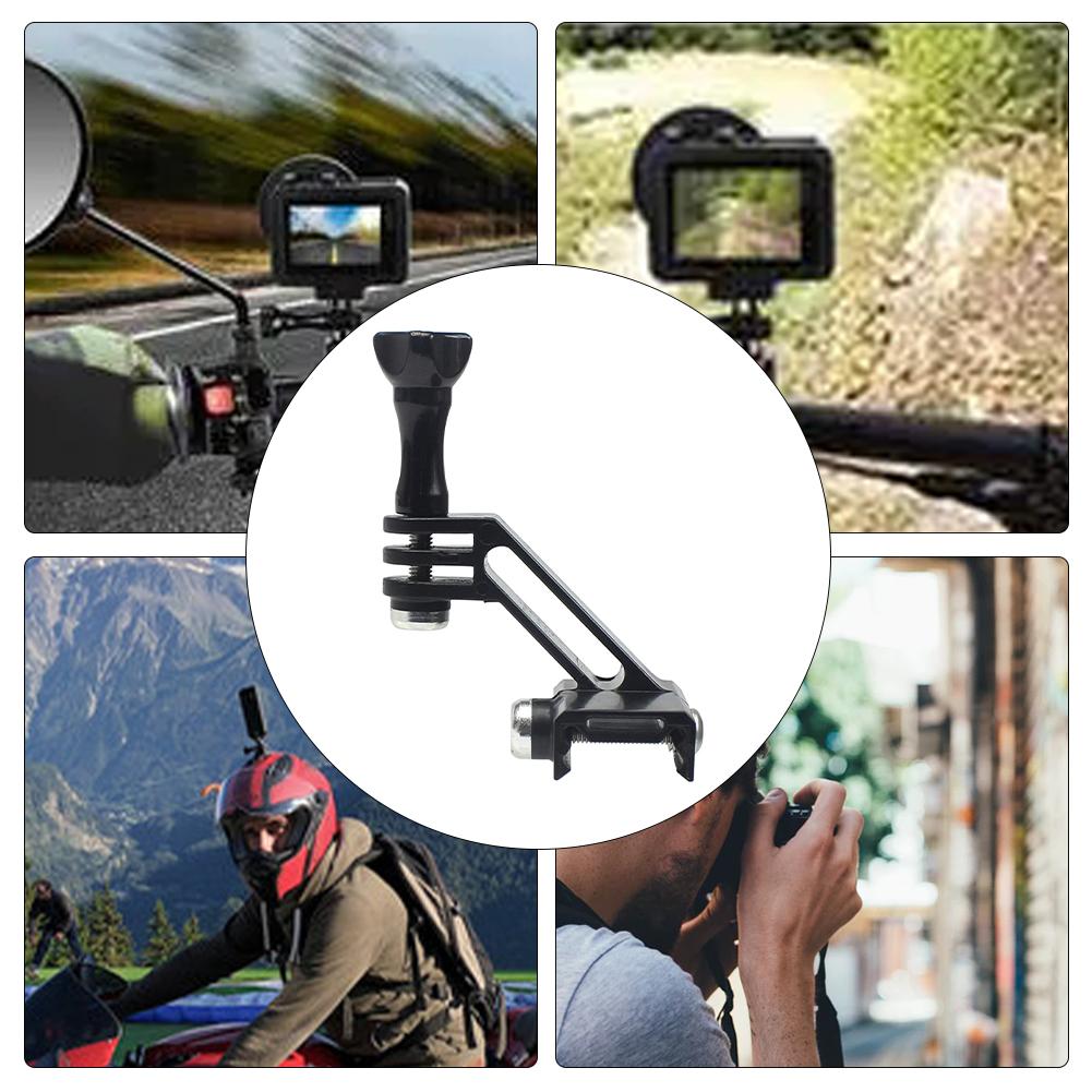 Đa Năng Bền Phụ Kiện Kẹp Camera Hành Động Gắn Mặt Đen Giá Đỡ Picatinny Đường Sắt Adapter Thể Thao Phù Hợp Cho Insta360 ONE R