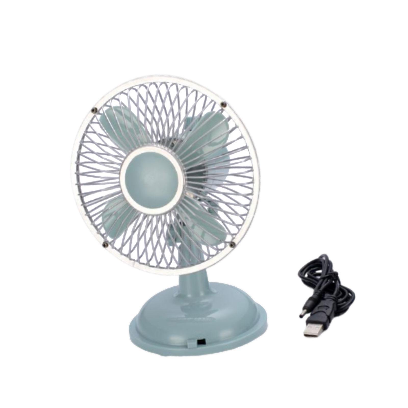 Mini Desk Fan Shaking Head Fans 2 Speeds Indoor Quiet Compact Small Cooling Fan Personal Portable Fan for Outdoor Home Desktop Office Camping