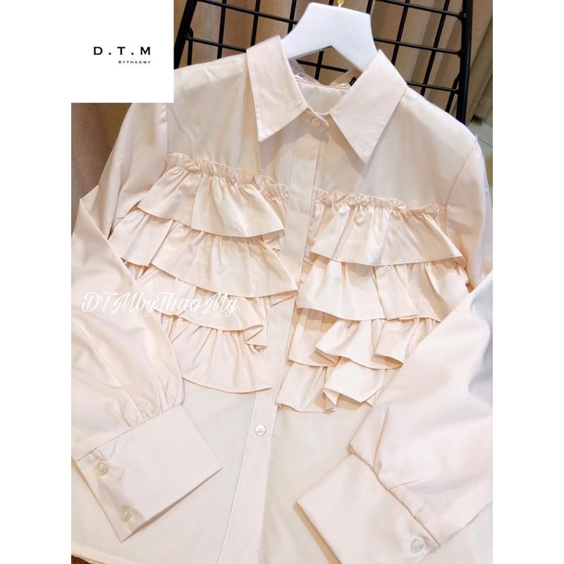 Áo sơ mi viền bèo