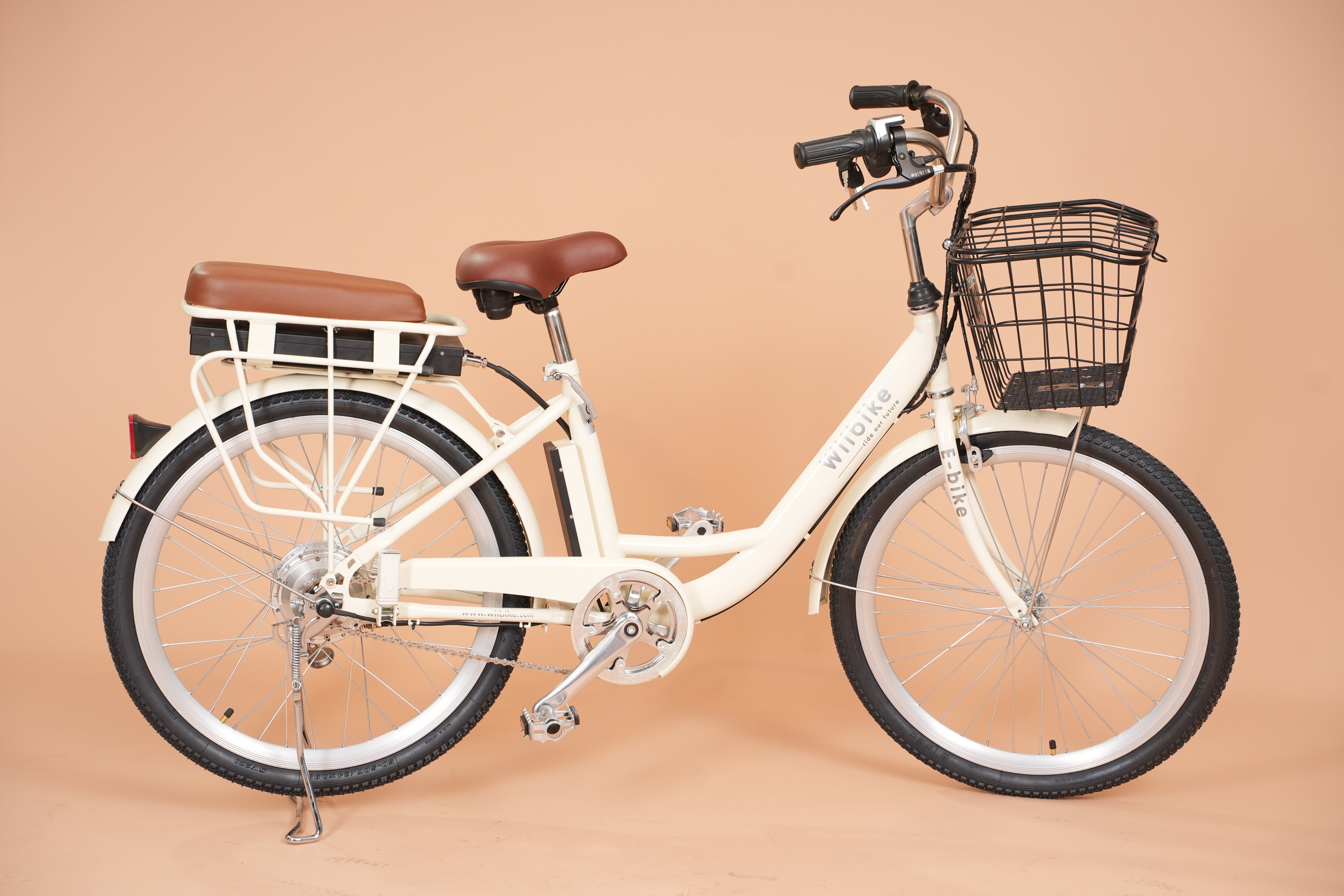 Xe đạp điện cho học sinh nữ Wiibike Mira Pro 36V Xe đạp Trợ lực điện dáng xe mini Nhật công suất 350W tốc độ tối đa 35Km/h an toàn cho học sinh, người già