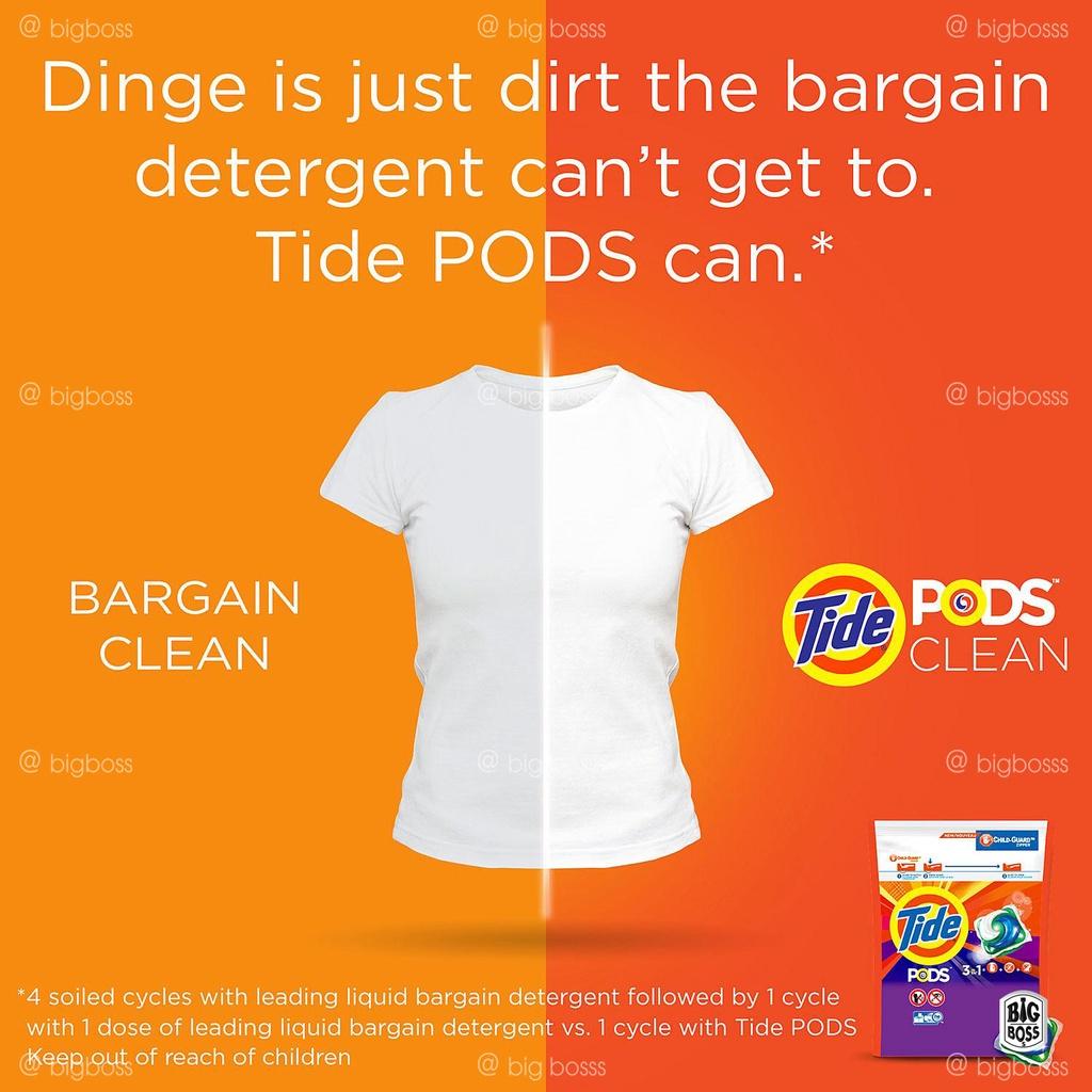 Viên Giặt TiddePods 3IN1. Sự Kết Hợp Của Nước Giặt - Chất Làm Sáng - Nước Xả Vải Ngát Hương. Lựa Chọn Tuyệt Vời Cho Bạn.