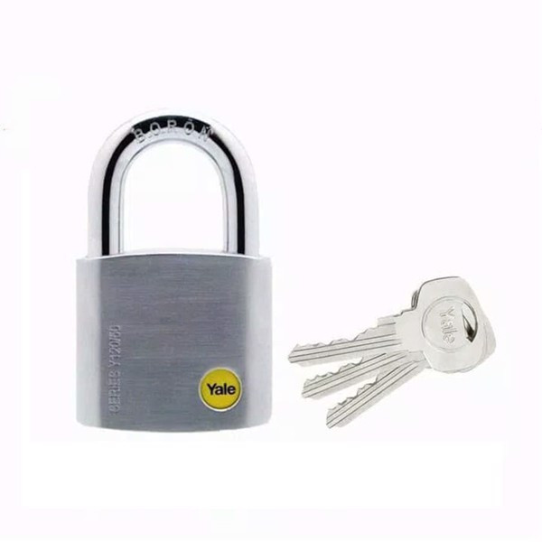 Khóa Yale Y120/50/127/1 Chìa Răng Cưa - Thân Đồng Mạ Crome Rộng 50mm