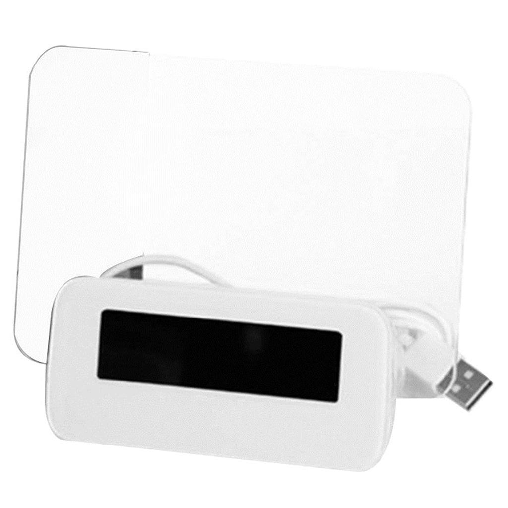 LED Digital Fluorescent Message Board Date Time Clock