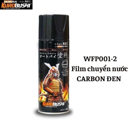 Sơn Samurai Kurobushi - Film chuyển nước CARBON ĐEN WFP001-2 (0.5x1m)