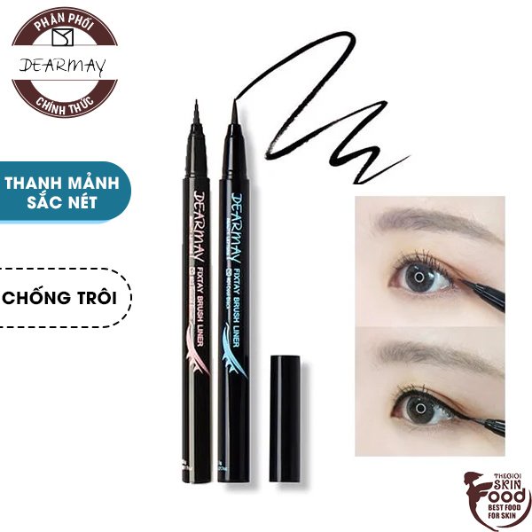 Bút Kẻ Mắt Dạ Chống Trôi Dearmay Fixtay Brush Liner 0.5g