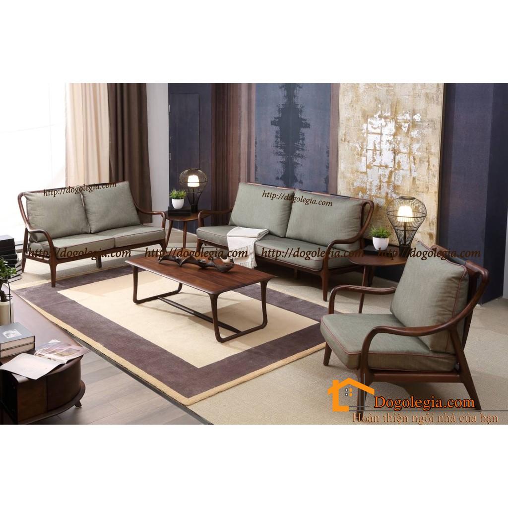 Sofa Gỗ Phong Cách Indochine Đẹp Trầm Mặc SG238