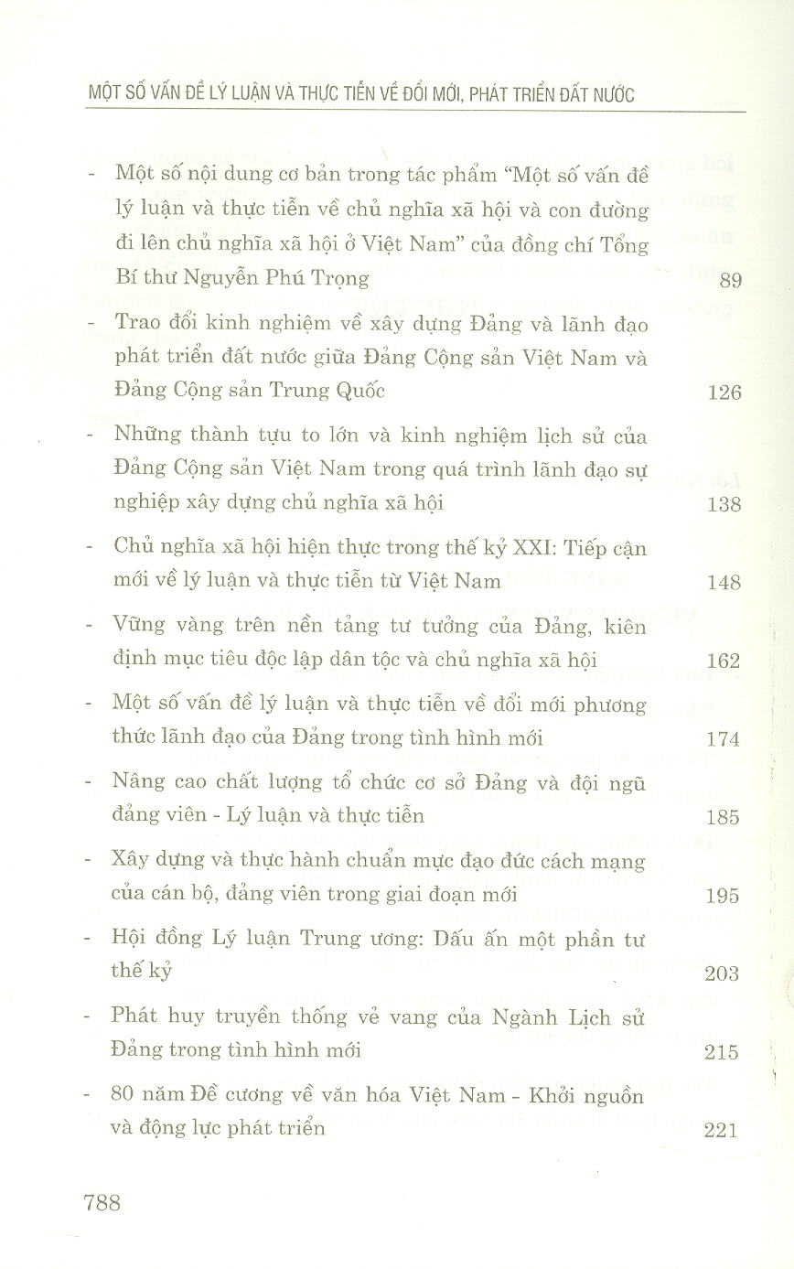 Một số vấn đề lý luận và thực tiễn về đổi mới phát triển đất nước (bản in 2023)