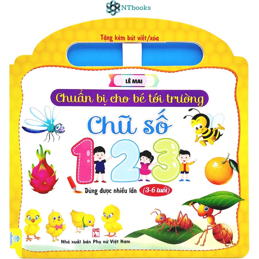 Combo 3 cuốn Chuẩn Bị Cho Bé Tới Trường - Chữ Cái + Chữ Số(3-6 Tuổi)