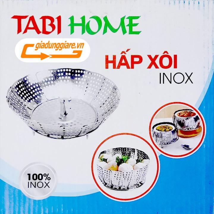 VỈ HẤP thực phẩm TABIHOME ( INOX 100% ) khay hấp đa năng đồ xôi hấp cá hấp cách thủy xửng hấp đồ ăn tiện lợi