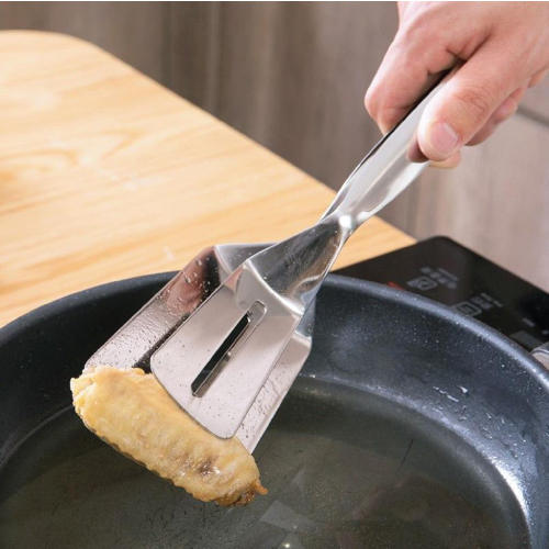 Kẹp Gắp Nóng Thức Ăn Bản To  - Kẹp Gắp, Lật Thịt Nướng, Đồ Chiên Rán Inox Đa Năng