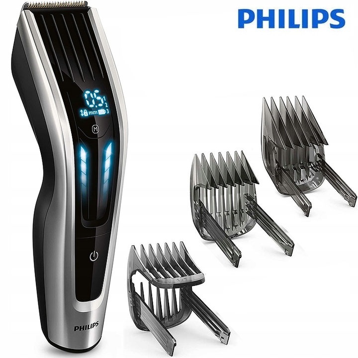 Tông đơ cắt tóc cao cấp nhãn hiệu Philips HC9450/15 công nghệ DualCut tích hợp 2 lưỡi cắt - Hàng Nhập Khẩu