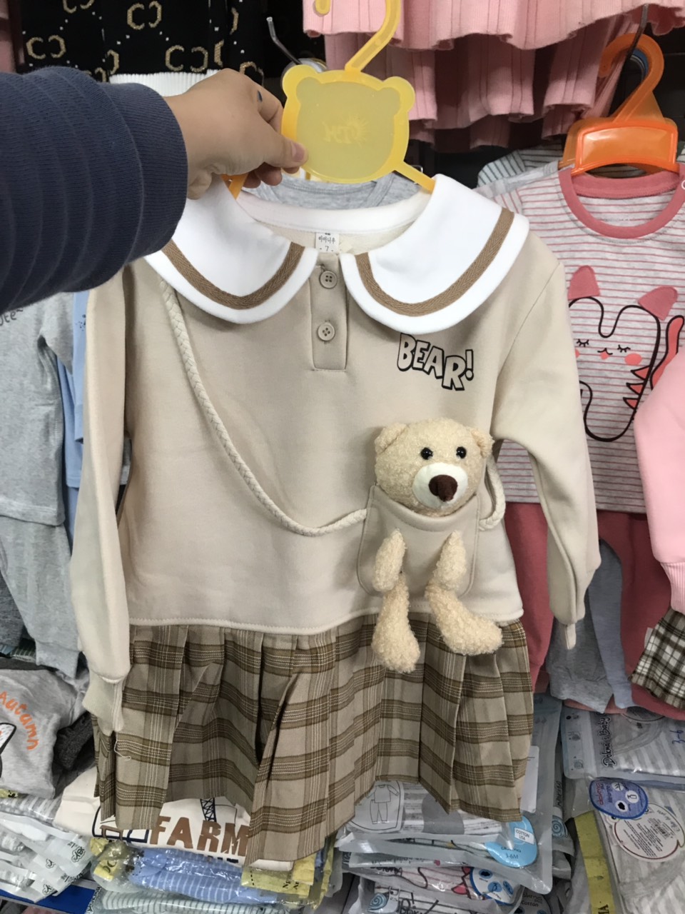 Váy nỉ dày cho bé gái từ 12-24kg