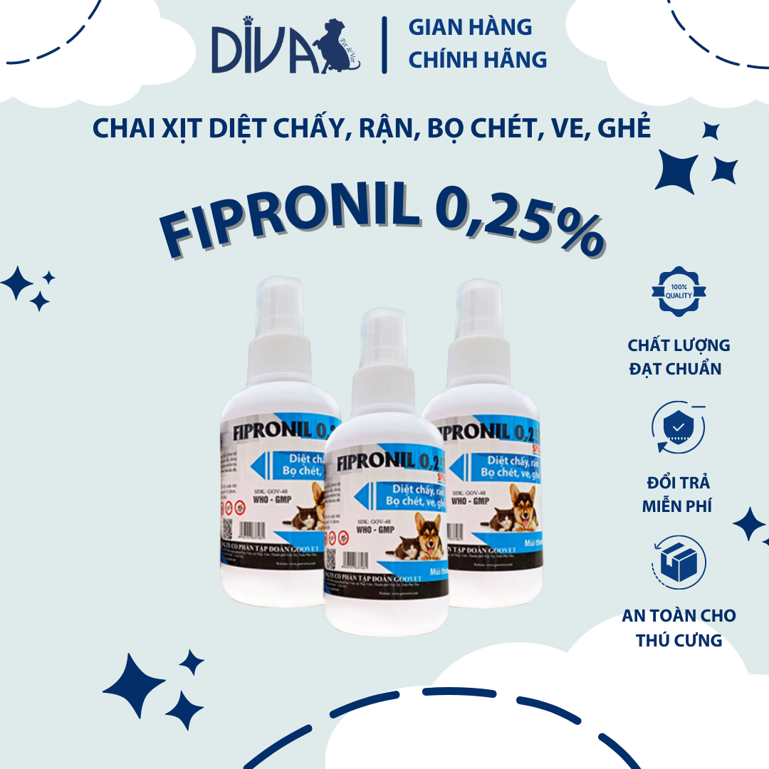 CHAI XỊT FIPRONIL 0,25%