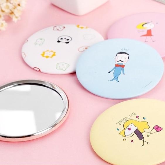 Gương mini trang điểm siêu cute cầm tay bỏ túi Hàn Quốc tiện lợi