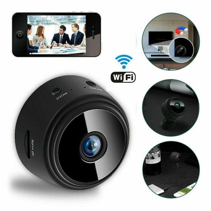 Ca mera mini A9 hình ảnh HD kết nối Wifi hồng ngoại ngoài trời