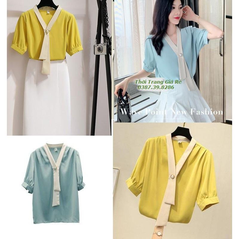 ÁO CỔ PHỐI MÀU XINH XẮN