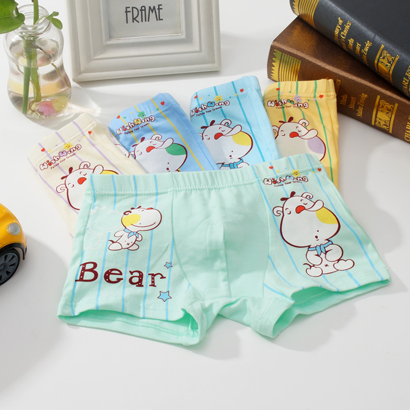 COMBO 5 QUẦN LÓT BÉ TRAI- QUẦN SỊP BÉ TRAI- MẪU 6- CON CHÓ MẶT SỆ - ĐỦ SIZE