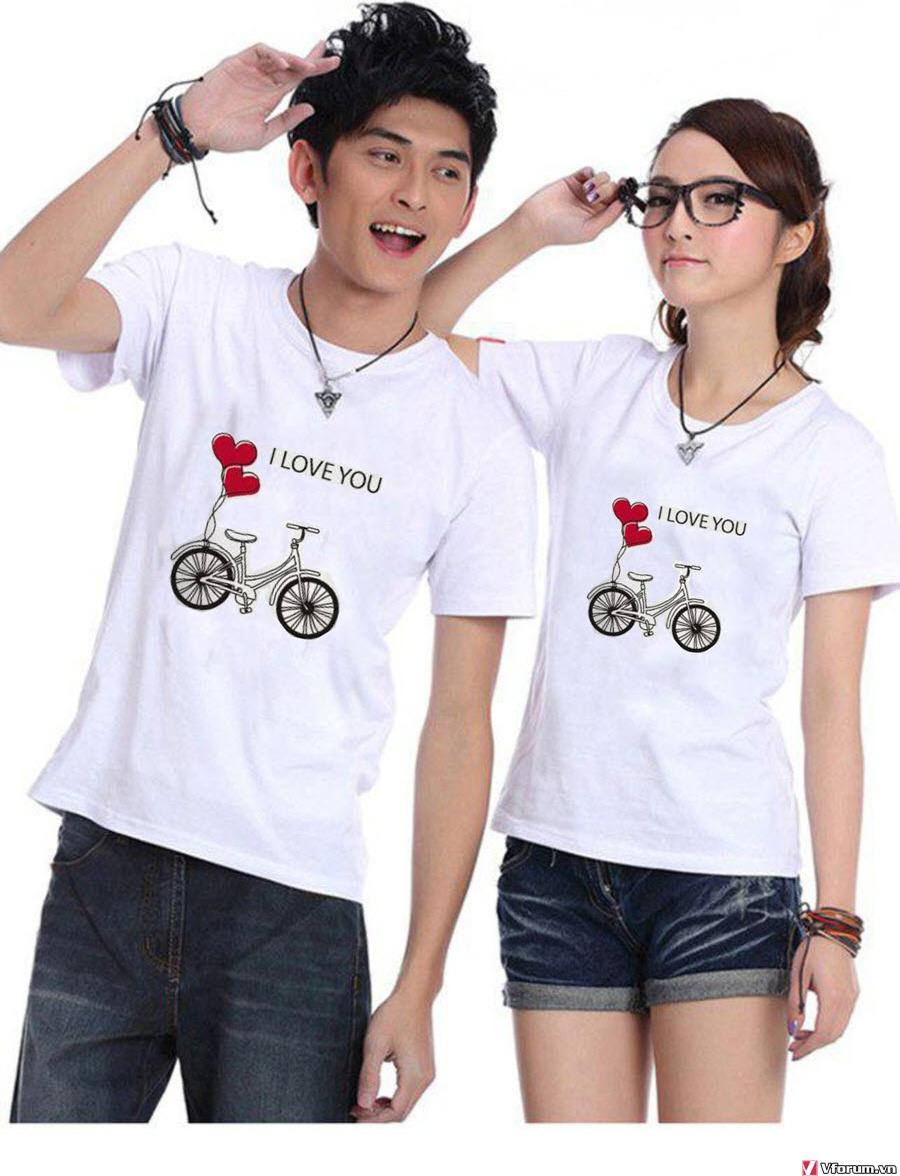 Áo Đôi I Love You Nam Nữ