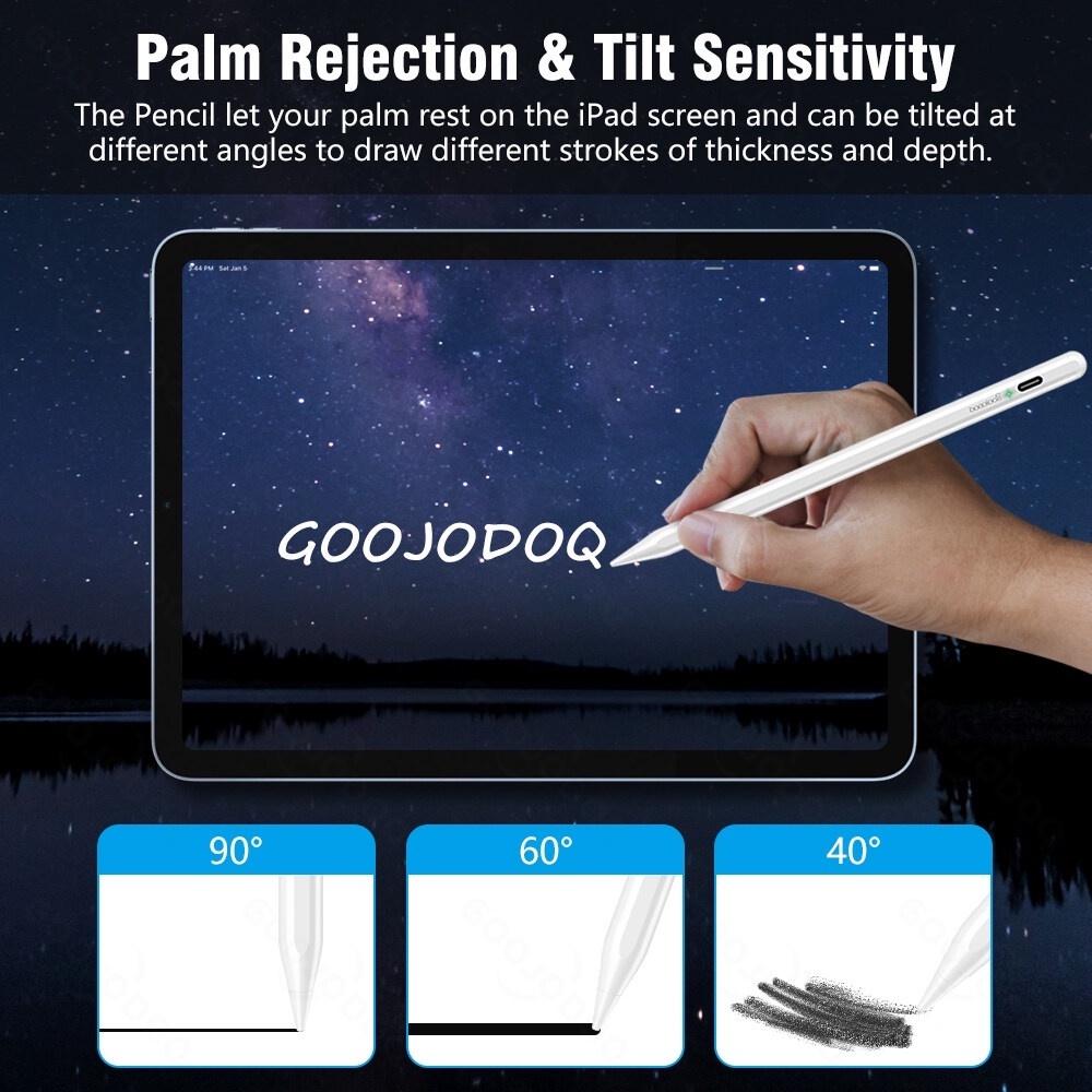 CD3266 - Bút Cảm Ứng Bluetooth Stylus Hiển thị phần trăm pin Dành cho "Dành cho iPad Pro 11 phiên bản 12.9 2018 2020 2021 - Dành cho Air 4 phiên bản 10.9 - Dành cho Air 5 - Dành cho Mini 6"