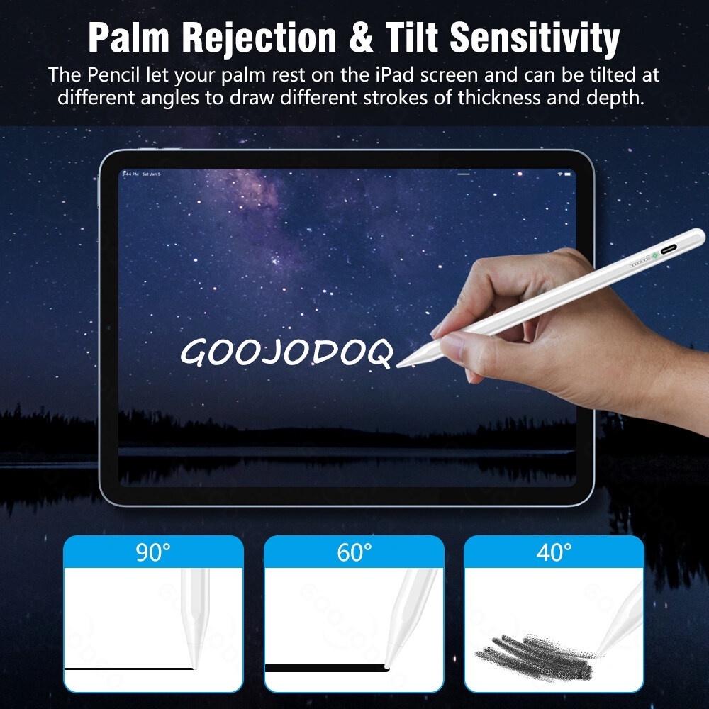 [HÀNG CHÍNH HÃNG GOOJODOQ] CD3266 - Bút Cảm Ứng Bluetooth Stylus Hiển thị phần trăm pin Dành cho &quot;Dành cho iPad Pro 11 phiên bản 12.9 2018 2020 2021 - Dành cho Air 4 phiên bản 10.9 - Dành cho Air 5 - Dành cho Mini 6&quot;