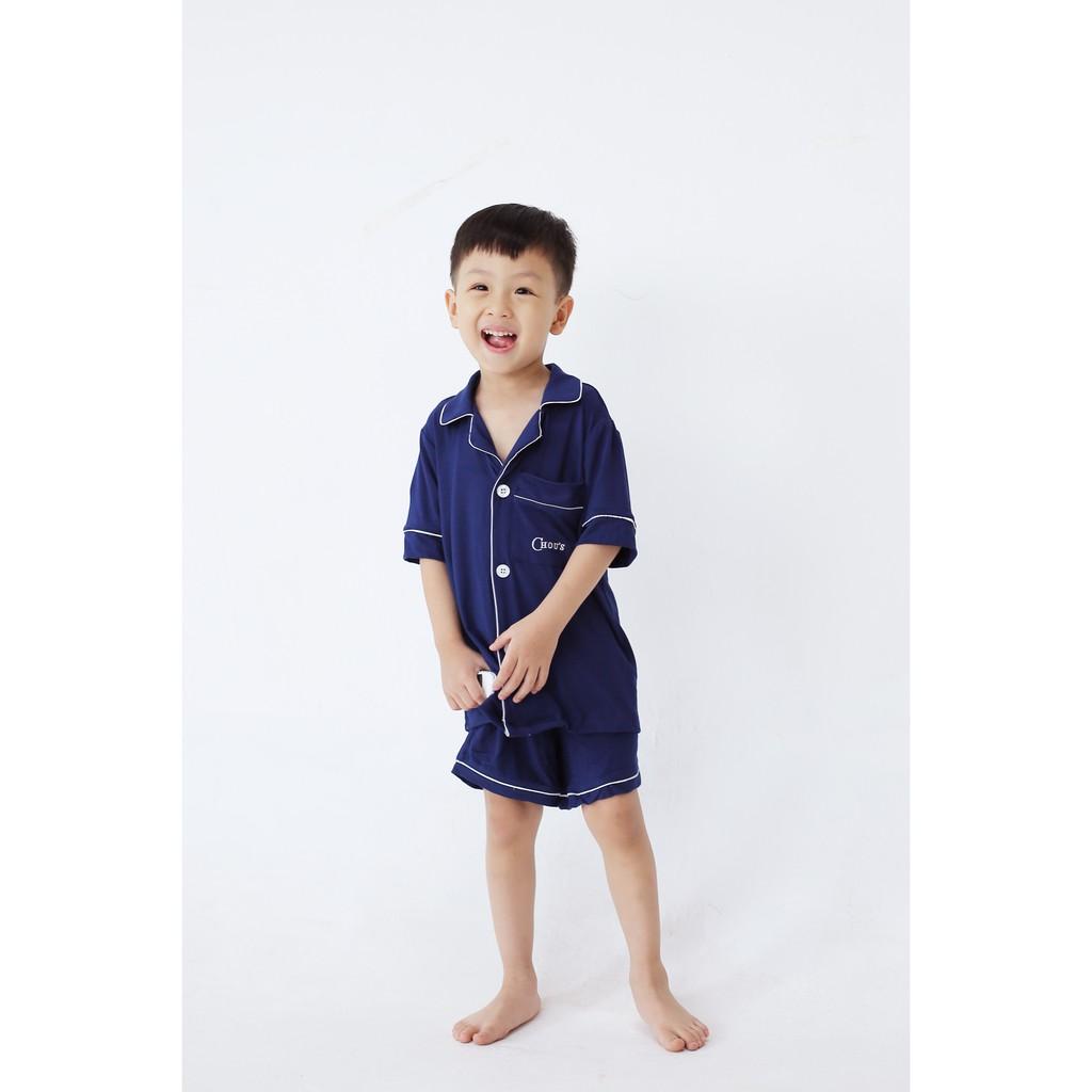 Pyjamas baby cộc tay vải bamboo cao cấp Chou's - nhiều màu