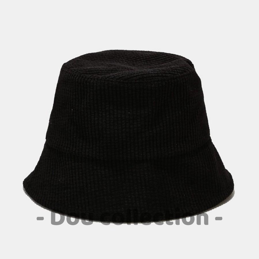 Mũ Nón Bucket Unisex Vành Ngắn Họa Tiết Đan Sọc Trơn Phong Cách Hàn Quốc - Chất Liệu Nhung - Mã NV016