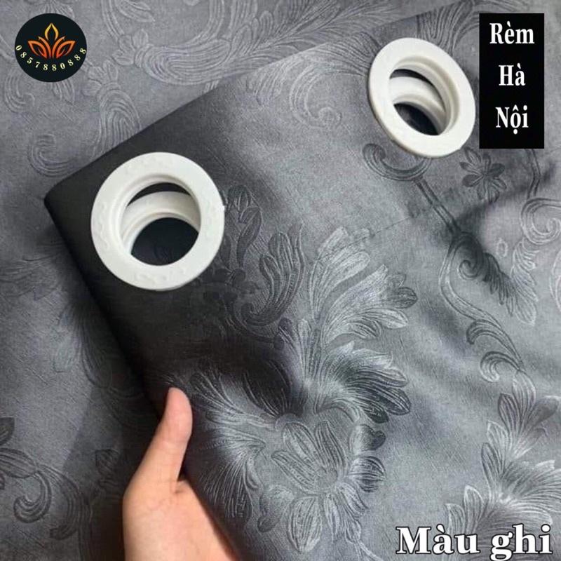 Rèm vải gấm, rèm vải che nắng in hoa văn chìm