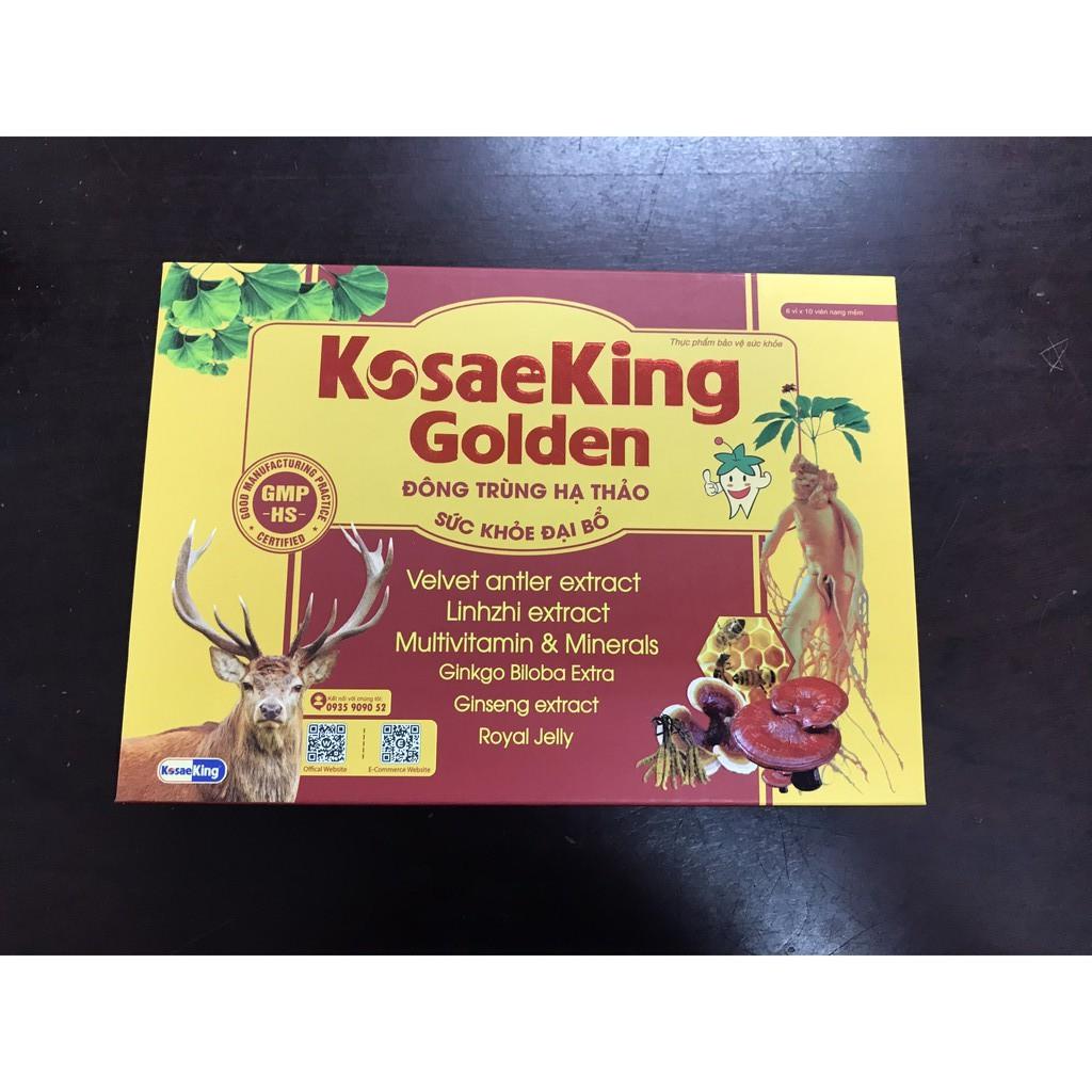 TPBVSK Đông trùng hạ thảo Kosaeking Golden hộp cứng 60 viên Mua 4 tặng 1