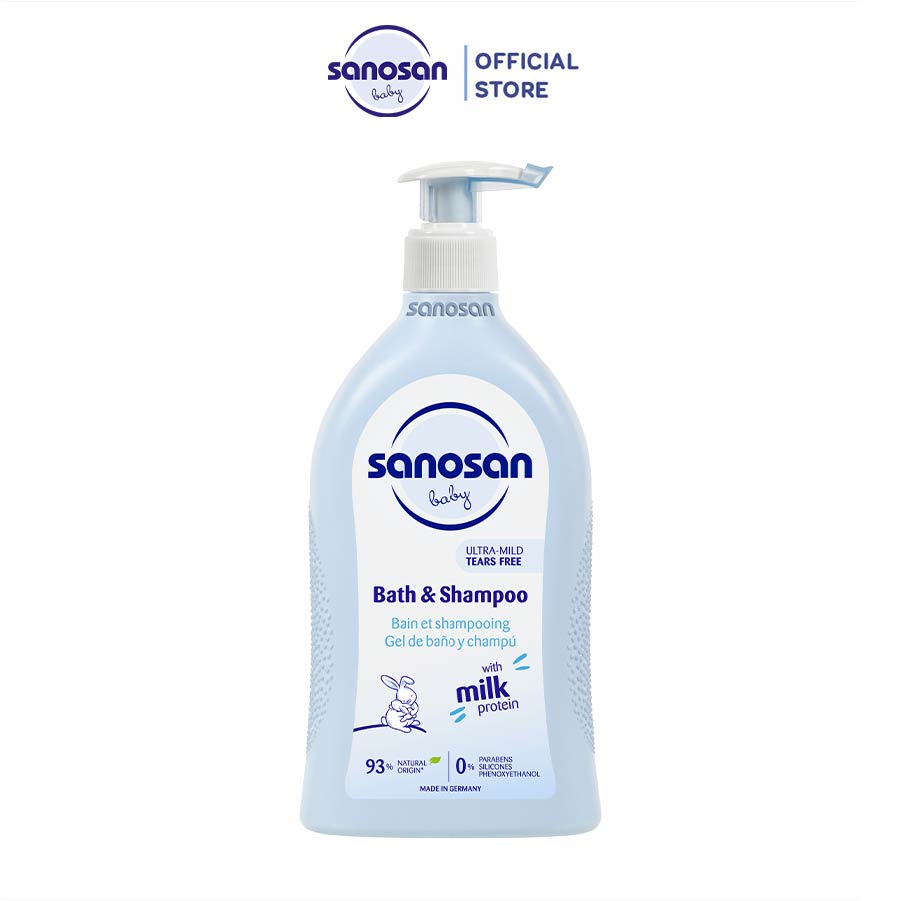 SỮA TẮM GỘI SANOSAN BABY BATH AND SHAMPOO