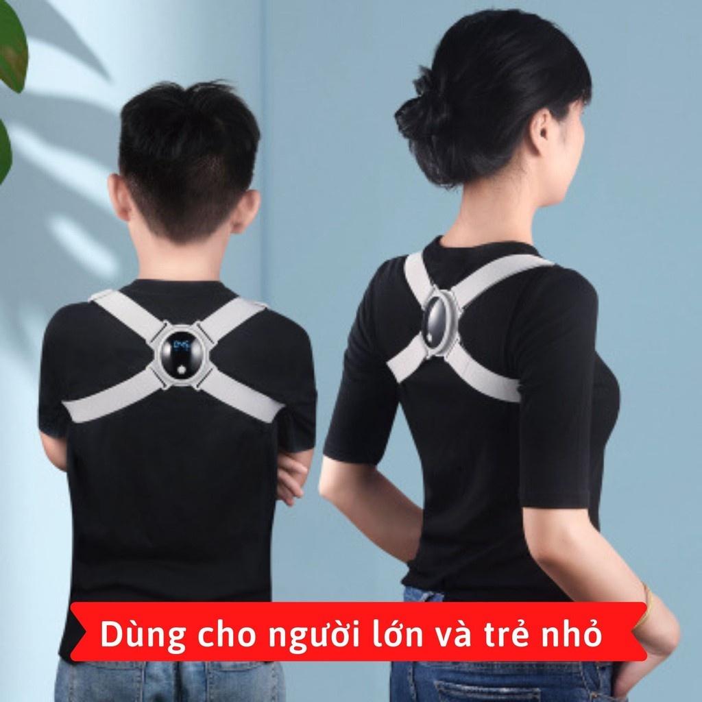 Đai chống gù thông minh rung cảm biến điện tử thông minh Nhật Bản Pose cao cấp, có màn hình hiển thị