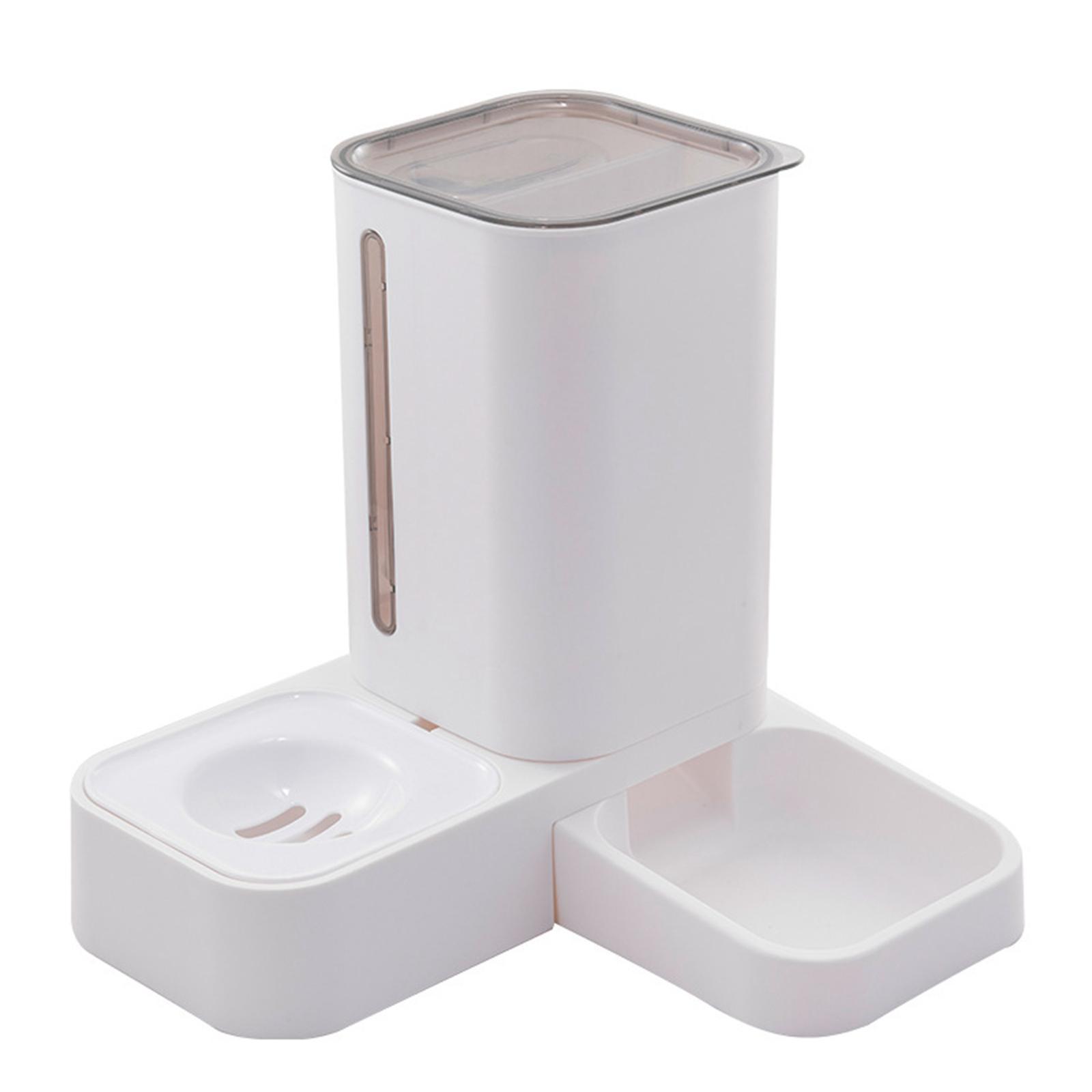 Large Automatic Pet Bowl Water Fountain Dog Cat Food Dispenser Drink Dish