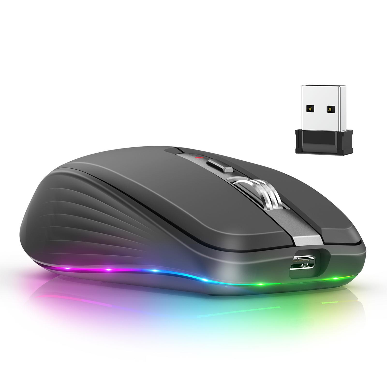 Portable Computer Mice Adjustable 800/1200/ 1600/2400DPI 6 Keys for Computer