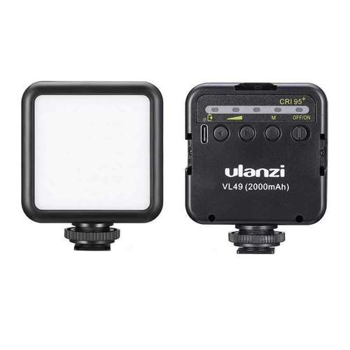 ULANZI VL49 - HÀNG CHÍNH HÃNG - Đèn Led tích hợp pin Lithium 2000mAh