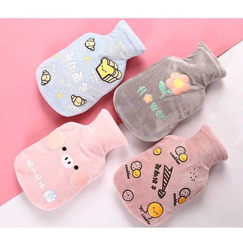 Túi Nước Chườm Nước Nóng, Lạnh - Túi Mini Nhiều Hình Ngộ Nghĩnh - Giúp Ấm Giữ Nhiệt, Giảm Đau Bụng Kinh