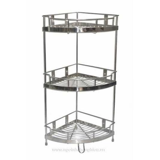 Kệ Góc Đựng Sữa Tắm Dầu Gội Trong Nhà Tắm INOX 304/ Kệ Đựng Gia Vị Trong Nhà Bếp