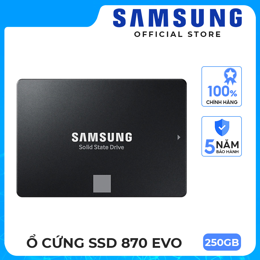 Ổ cứng gắn trong SSD Samsung 870 EVO 250GB | 500GB | 1TB 2.5 inch SATA 3  - Hàng chính hãng